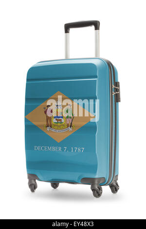 Koffer lackiert in uns Staatsflagge - Delaware Stockfoto