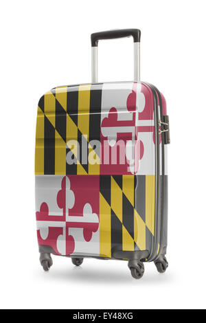 Koffer lackiert in uns Staatsflagge - Maryland Stockfoto