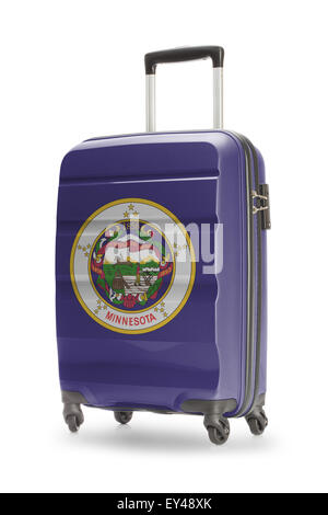 Koffer lackiert in uns Staatsflagge - Minnesota Stockfoto