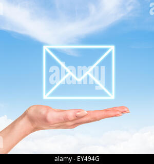 Symbol "Mail" Umschlag Stockfoto