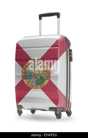 Koffer lackiert in uns Staatsflagge - Florida Stockfoto