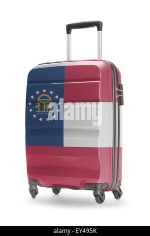 Koffer lackiert in uns Staatsflagge - Georgien Stockfoto