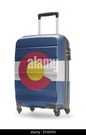 Koffer lackiert in uns Staatsflagge - Colorado Stockfoto