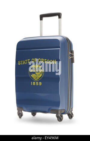 Koffer lackiert in uns Staatsflagge - Oregon Stockfoto