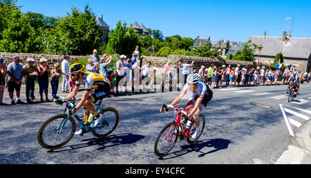 Die Tour de France - Etappe 7 - Lassay-Les-Chateaux, Pays De La Loire Stockfoto