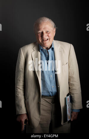 John Julius Norwich am literarischen Oldie Mittagessen 21.07.15 Stockfoto