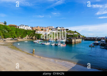 Der Hafen in Newquay, Cornwall, England, UK Stockfoto