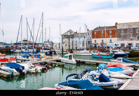 Der Hafen in Padstow, Cornwall, England, UK Stockfoto