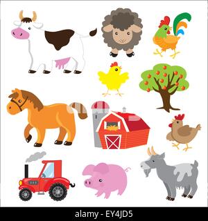 Nutztiere Vektor-illustration Stock Vektor