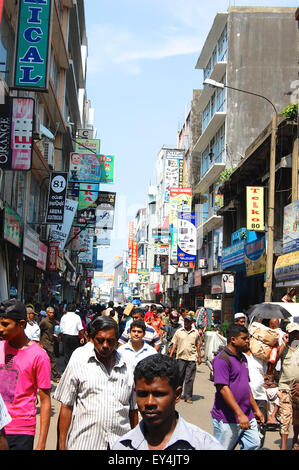 Der Pettah in Colombo, Sri Lanka. Einem sehr belebten Viertel von Colombo, die voll von Geschäften und Ständen Stockfoto