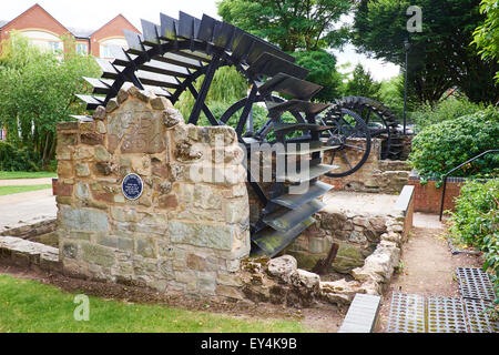 Reste der alten Stadtmühle von George Brewster 1834 erbaut Mühle Bank Stafford Staffordshire UK Stockfoto