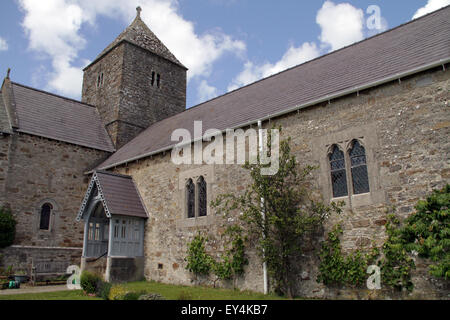 Kirche St. Seiriols Priory Penmon Anglesey Nordwales Stockfoto