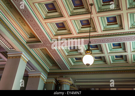 Kassettendecke, British Museum, London, England, UK Stockfoto