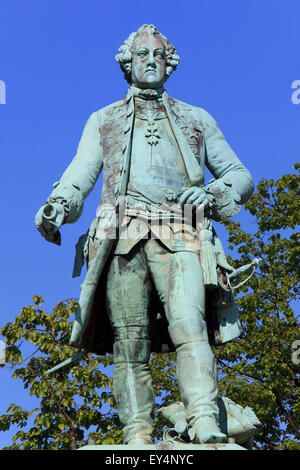 Statue von Prinz Charles Alexander von Lothringen, Generalgouverneur der österreichischen Niederlande in Brüssel, Belgien Stockfoto