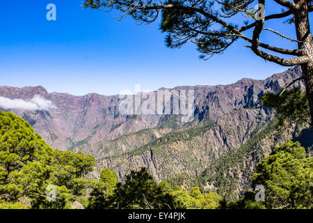 Der Caldera de Taburiente National Park in La Palma, Kanarische Inseln, Spanien. Stockfoto