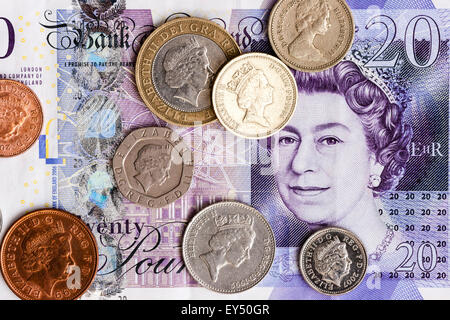 Britisches Englisch Währung, Münzen und Banknoten ...