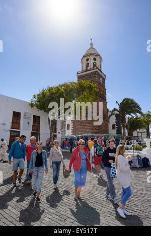 Teguise Lanzarote-Markt. Stockfoto