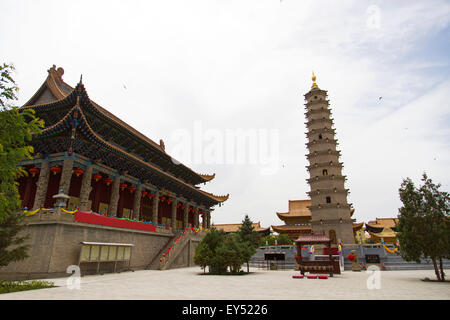 Luoshi-Tempel in der Provinz Gansu, China Stockfoto