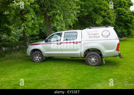 North York Moors National Park Ranger Service abholen LKW Stockfoto