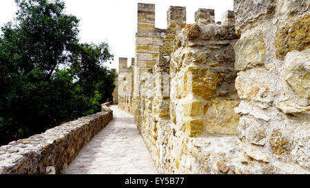 Obergeschoss im Schloss st. Jorge Portugal Lissabon Stockfoto