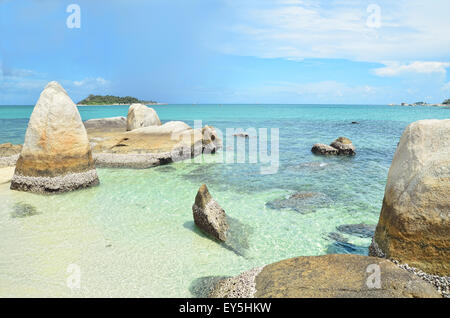 Landschaft des Südchinesischen Meeres in Belitung Stockfoto