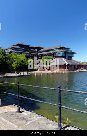 Cardiff County Council Hall, Atlantic Wharf, Cardiff, Südwales, UK. Stockfoto