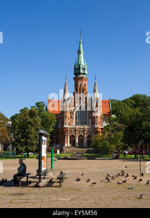 Polen Krakau, Bezirk Podgorze, St. Josef Kirche Stockfoto