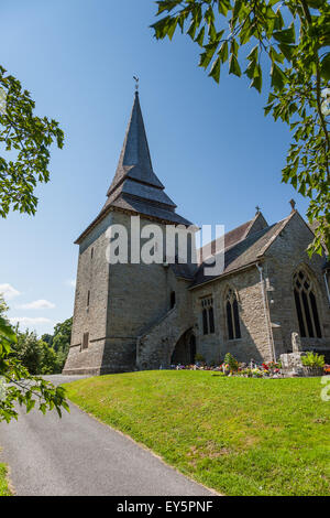 St. Marien Kirche, Kington, Herefordshire, England, Vereinigtes Königreich Stockfoto