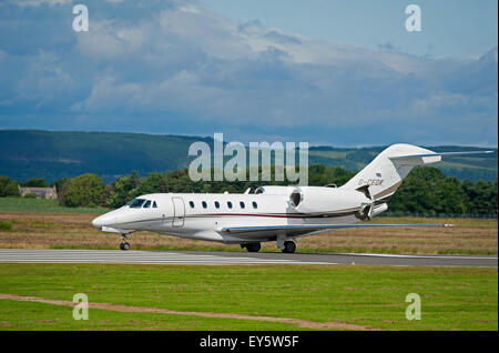 Cessna 750 Citation X Firmenkundengeschäft Geschäftsreiseflugzeug SCO 9984. Stockfoto