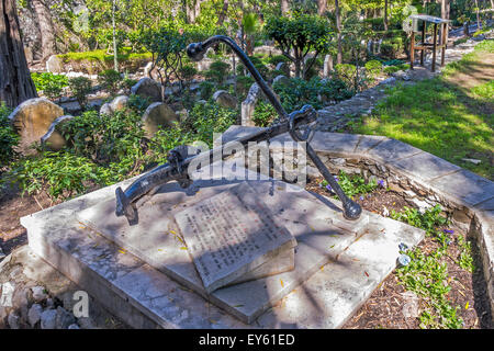 Friedhof mit Denkmal der Schlacht von Trafalgar In Gibraltar Stockfoto