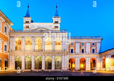 Loggia Delle Benedizioni, den nördlichen Eingang zu den päpstlichen Erzbasilika von San Giovanni in Laterano, Rom Italien Stockfoto