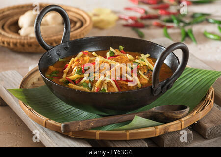 Adraki Murgh. Ingwer-Huhn-Curry. Indien-Essen Stockfoto