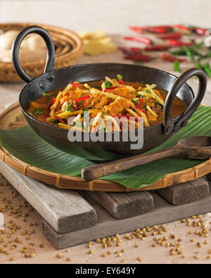 Adraki Murgh. Ingwer-Huhn-Curry. Indien-Essen Stockfoto