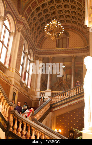 Die Freitreppe, die fremde und Commonwealth-Amt, Whitehall, London, England Stockfoto