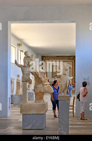 Im archäologischen Museum von der "Heilige" Insel Delos, Kykladen, Ägäis, Griechenland. Stockfoto