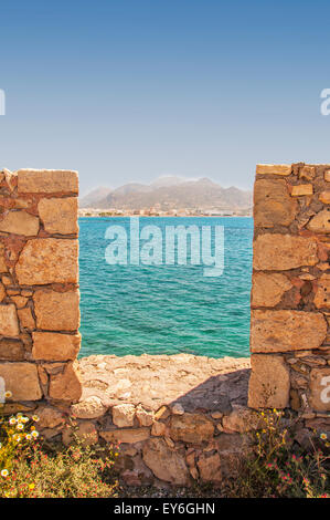 Das Fort von Lerapetra wurde gebaut, um den Hafen und die Stadt schützen einige Zeit im 13. Jahrhundert von den Venezianern. Stockfoto