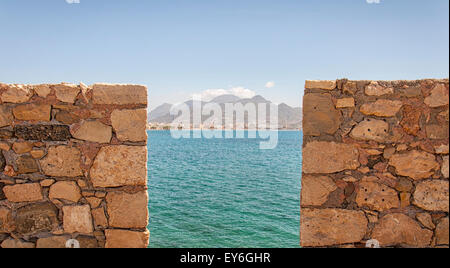 Das Fort von Lerapetra wurde gebaut, um den Hafen und die Stadt schützen einige Zeit im 13. Jahrhundert von den Venezianern. Stockfoto