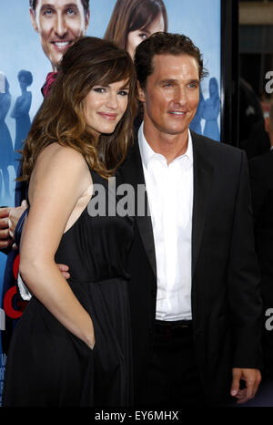 Jennifer Garner und Matthew McConaughey in der Los-Angeles-premiere von "Ghosts Of Girlfriends Past". Stockfoto
