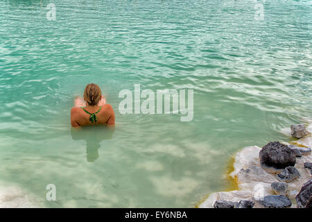 Blue Lagoon Resort in der Nähe von Reykjavik, Island Stockfoto