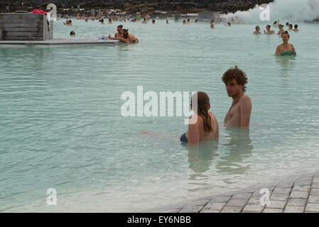 Blue Lagoon Resort in der Nähe von Reykjavik, Island Stockfoto