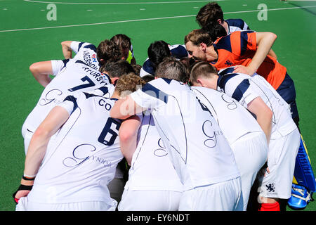 Prag, Tschechische Republik. 22. Juli 2015. Rollstuhlbasketball-Meisterschaften II Spiel zwischen Schottland und der Ukraine. Bildnachweis: Petr Toman/Alamy Live-Nachrichten Stockfoto