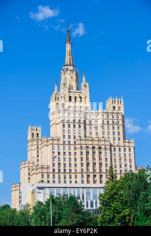 Stalin-Hochhaus am Kudrinskaya Platz, Moskau, Russland Stockfoto