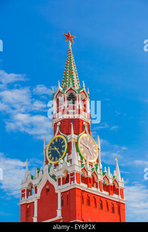 Spasskaja Turm des Moskauer Kreml, Russland Stockfoto