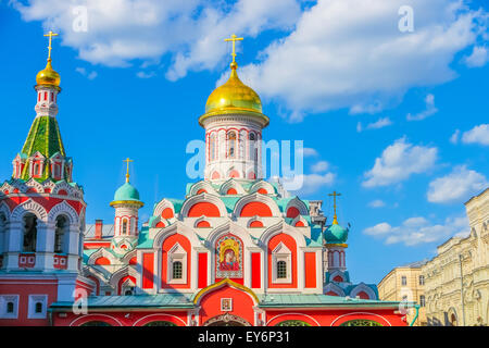 Orthodoxe Kirche Kasaner Kathedrale am Roten Platz in Moskau Stockfoto