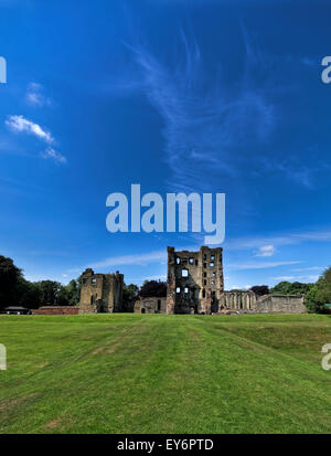 Ashby De La Zouch Castle in Leicestershire, England. Die Ruinen sind Grade 1 aufgeführt von English Heritage verwaltet, Stockfoto