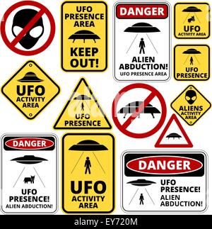 UFO-Schiffe Stock Vektor