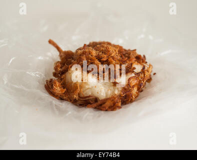 Klebreis mit gebratenem Schweinefleisch, asiatische Küche Stockfoto