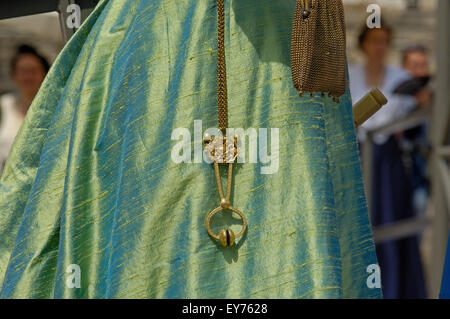 Arlesiennes. Fete du Kostüm. Arles. Bouches-du-Rhône. Der Provence. Frankreich Stockfoto