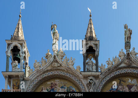 Teilansicht des Saint Marks Basilika Venedig Stockfoto