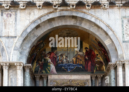 Teilansicht des Saint Marks Basilika Venedig Stockfoto